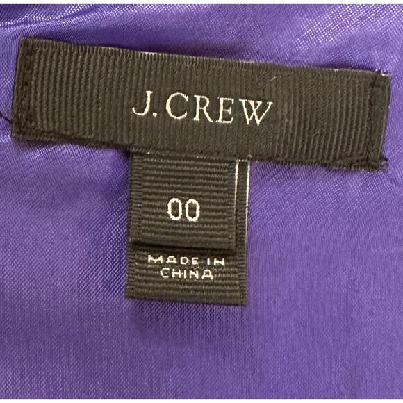 2/$30 J. Crew Pure Wool Crepe V-Neck Dress Purple Fresh Violet 97450 Size 00 - Picture 11 of 13